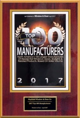 2014 Window and & Magazine‘s Top 100 Manufacturers Award
