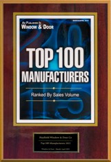 2016 Window and & Magazine‘s Top 100 Manufacturers Award